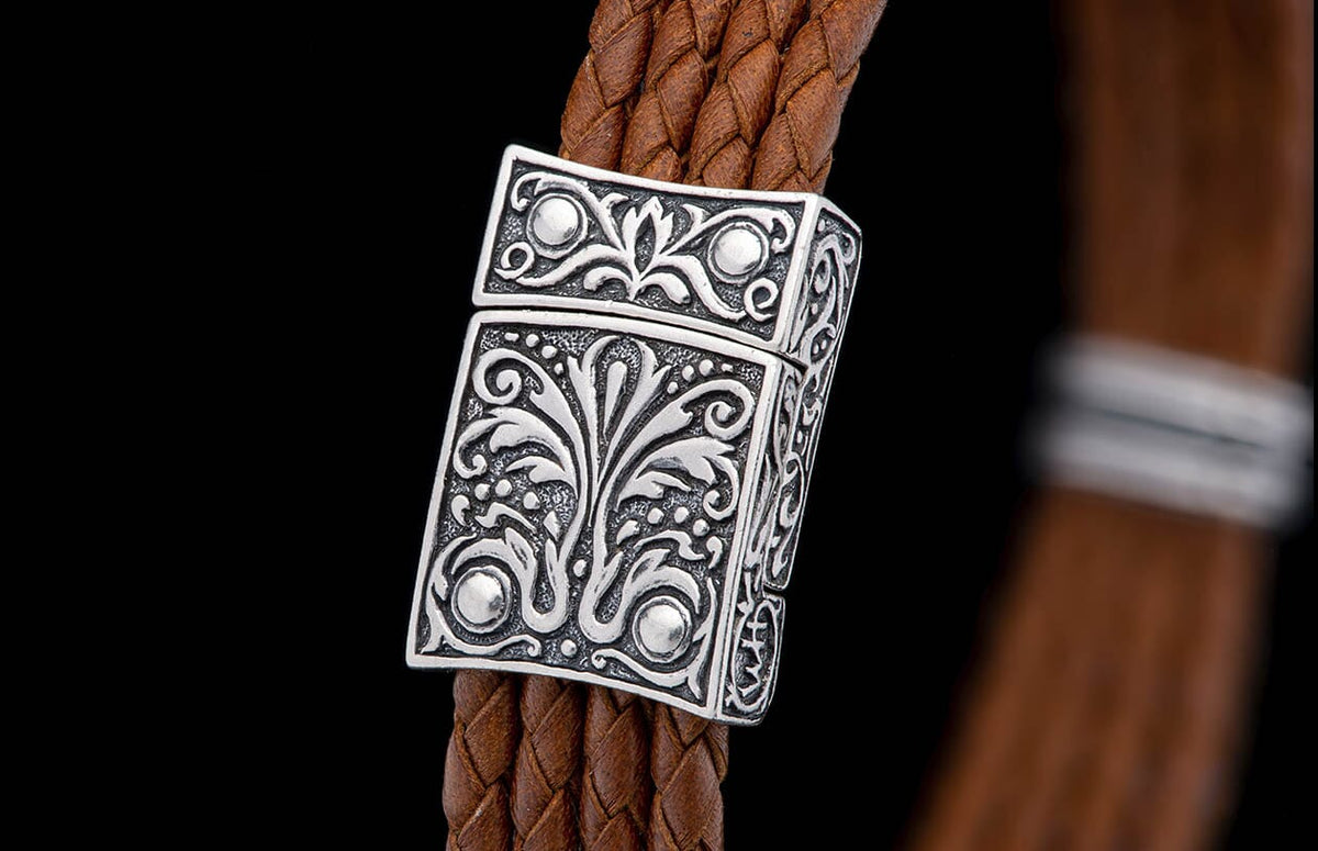 William Henry JEWELRY Palermo - Silver/Brown LC197 TS BRN