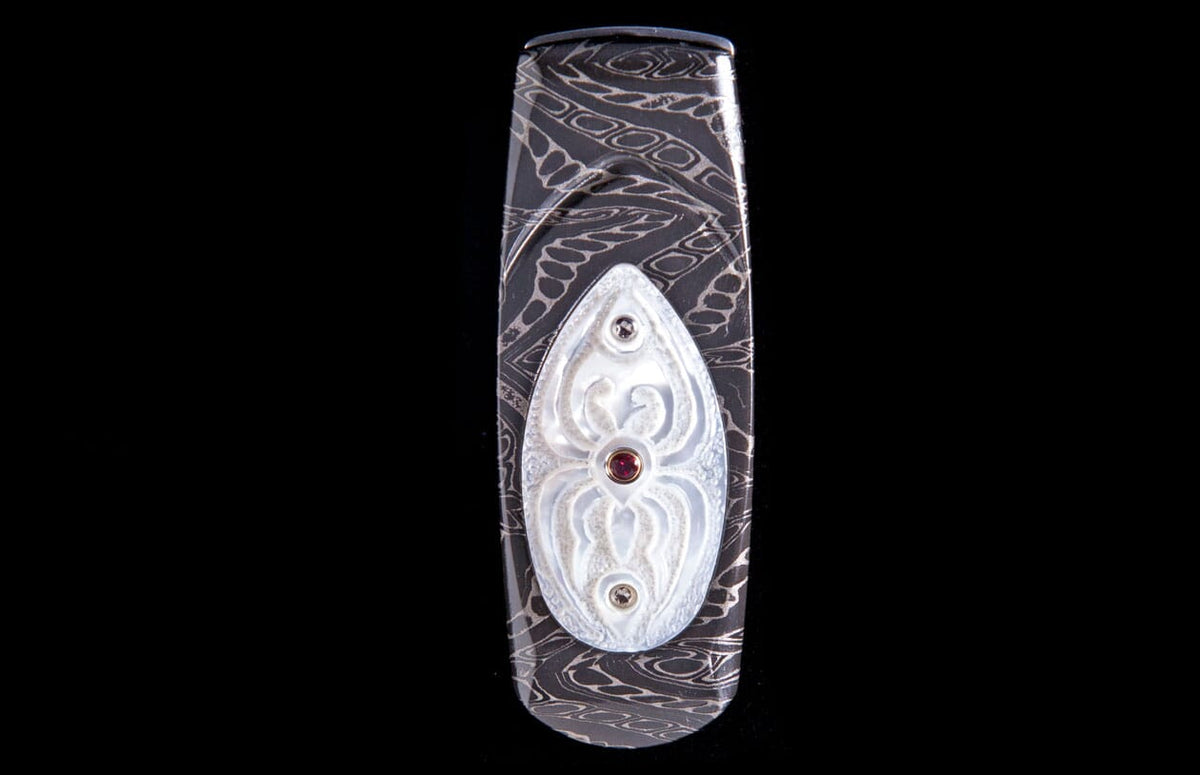 William Henry MONEY CLIP M1 Geneva 'Web' M1 WEB