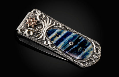 William Henry MONEY CLIP M3 Blue Water