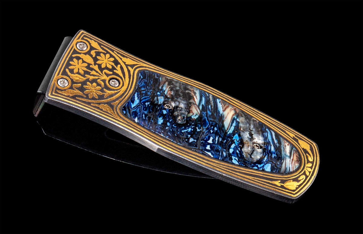 William Henry MONEY CLIP M4 Cobalt