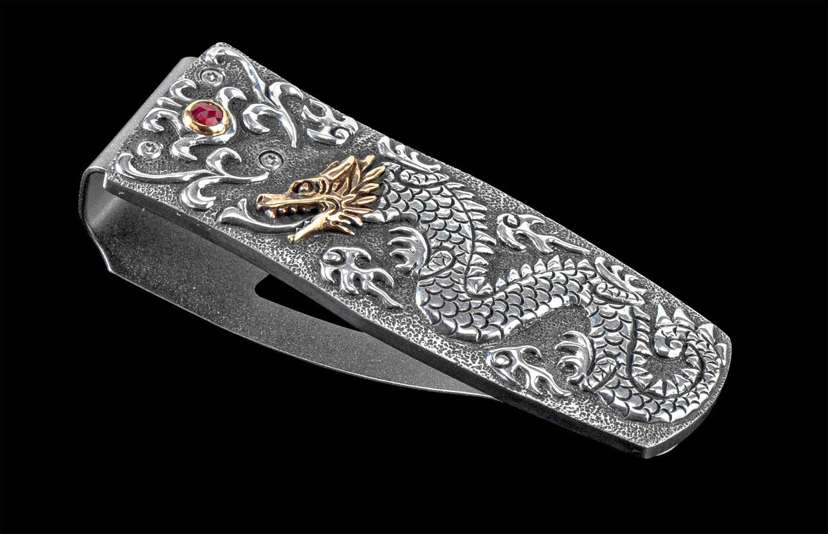 William Henry MONEY CLIP M4 Golden Dragon