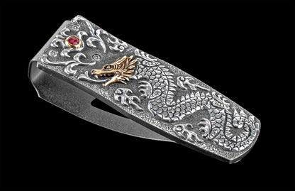 William Henry MONEY CLIP M4 Golden Dragon