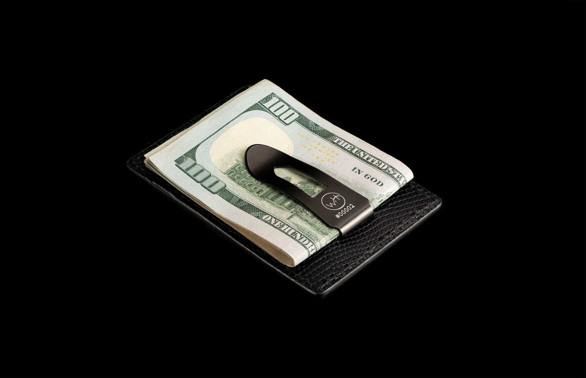William Henry LEATHER Card & Cash Wallet MCW MC B