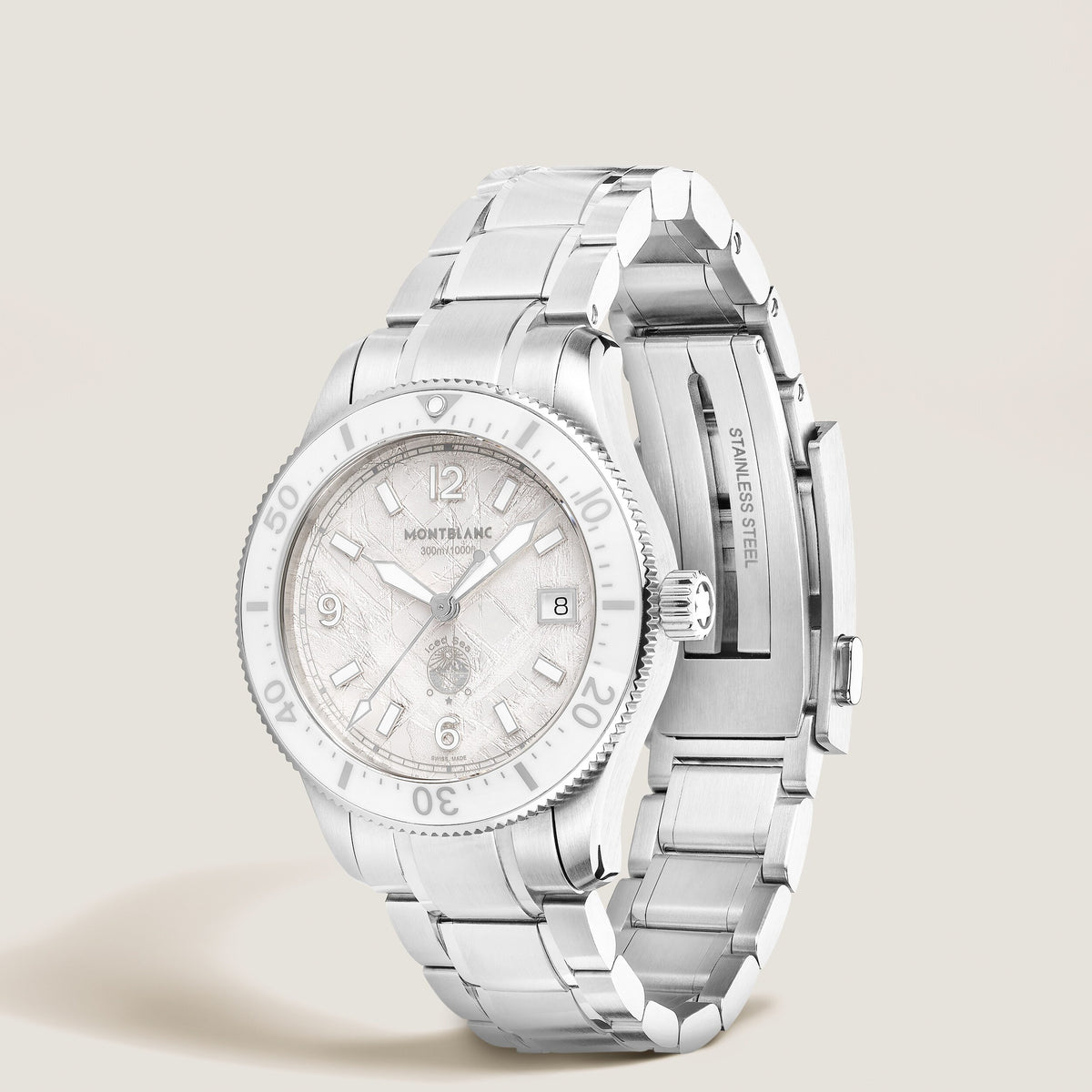 Montblanc Iced Sea Automatic Date 0 Oxygen - Steel - Ceramic - White - Montblanc® US MB134024