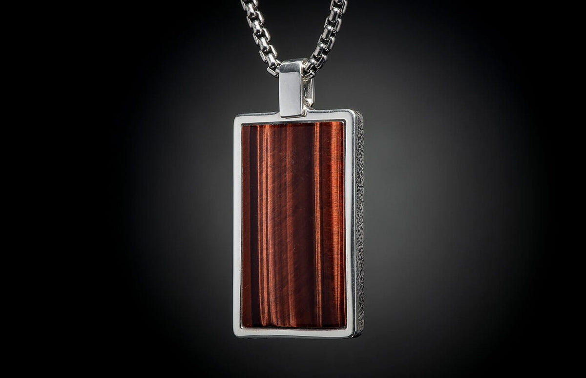 William Henry JEWELRY Red Tiger Eye Pinnacle P43 RTE