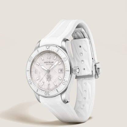 Montblanc Iced Sea Automatic Date 0 Oxygen - Steel - Ceramic - White - Montblanc® US MB134025