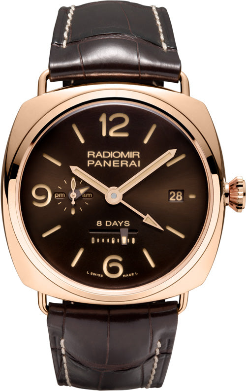 Panerai Radiomir 8 Days GMT Oro Rosso PAM00395 Men's Watch