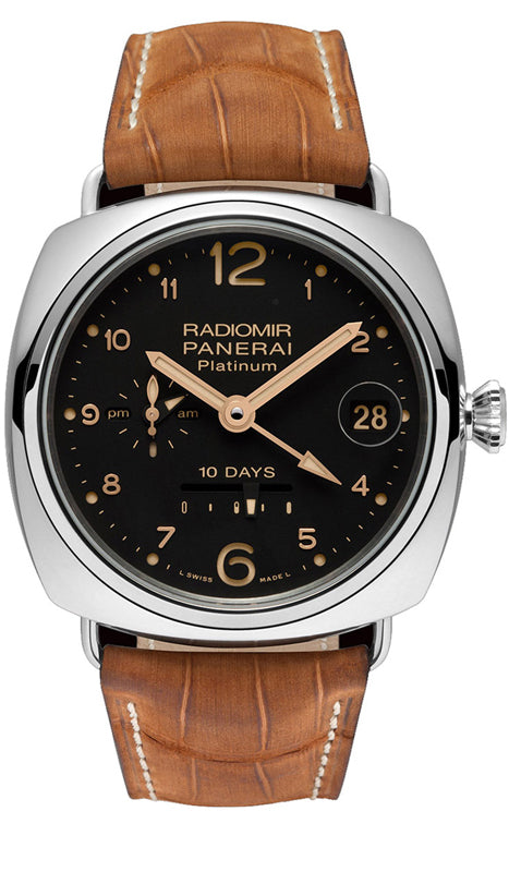 Officine Panerai Radiomir 10 Days GMT Platino PAM00495 Men's Watch