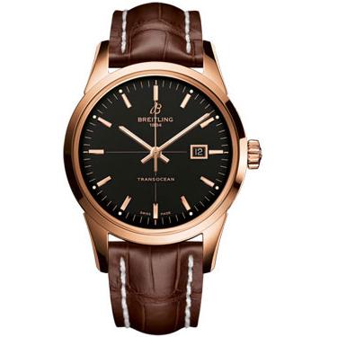 Breitling Transocean Red Gold R1036012/BA92-croco-brown-folding