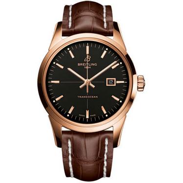 Breitling Transocean Red Gold R1036012/BA92-croco-brown-tang