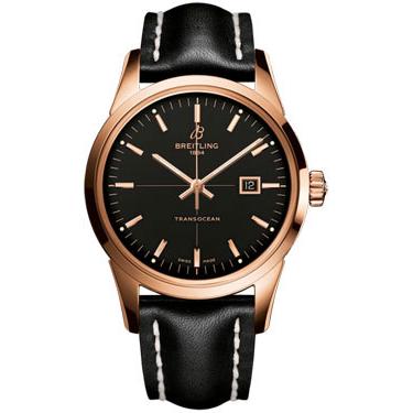 Breitling Transocean Red Gold R1036012/BA92-leather-black-tang