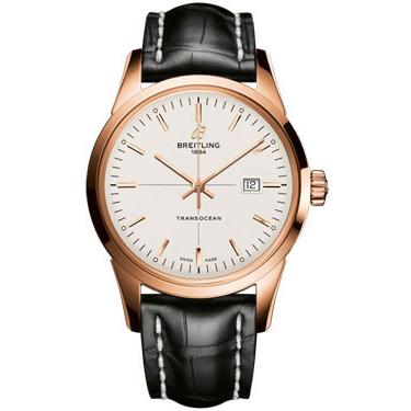 Breitling Transocean Red Gold R1036012/G722-croco-black-folding