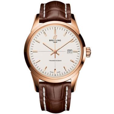 Breitling Transocean Red Gold R1036012/G722-croco-brown-folding