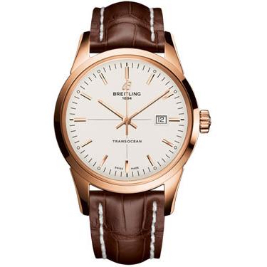 Breitling Transocean Red Gold R1036012/G722-croco-brown-tang