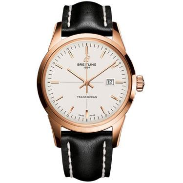 Breitling Transocean Red Gold R1036012/G722-leather-black-folding