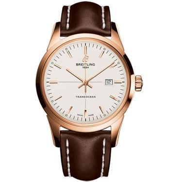 Breitling Transocean Red Gold R1036012/G722-leather-brown-folding