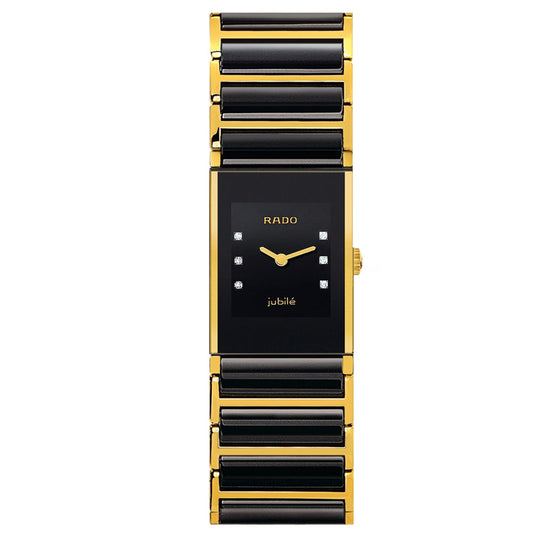 Rado Women's R20789752 Integral Black Dial Ceramic Bracelet Watch