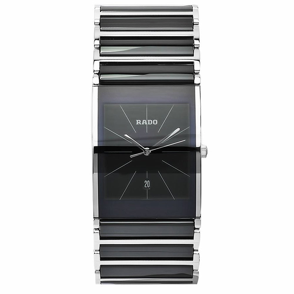 Rado Integral Black Dial Quartz Stainless Steel Case Men's R20861152 Watch