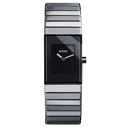 Rado Ceramica Platinum Tone Ladies Watch R21827232