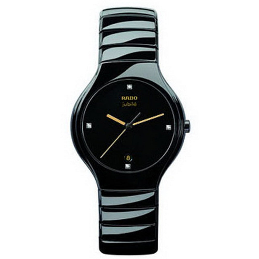 Rado True Jubile Black Ceramic Mens R27653752 Watch