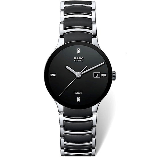 Rado Centrix Jubli Black Ceramic & Steel Ladies Watch R30941702