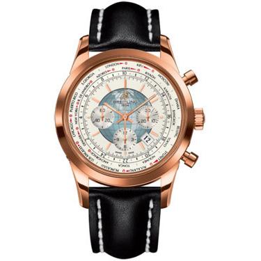 Breitling Transocean Chronograph Unitime Red Gold RB0510U0/A733-leather-black-tang