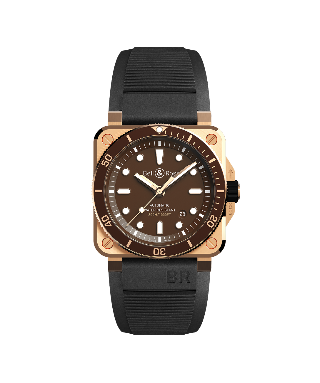 Bell & Ross Watch BR-03 diver brown bronze BR0392-D-BR-BR/SCA