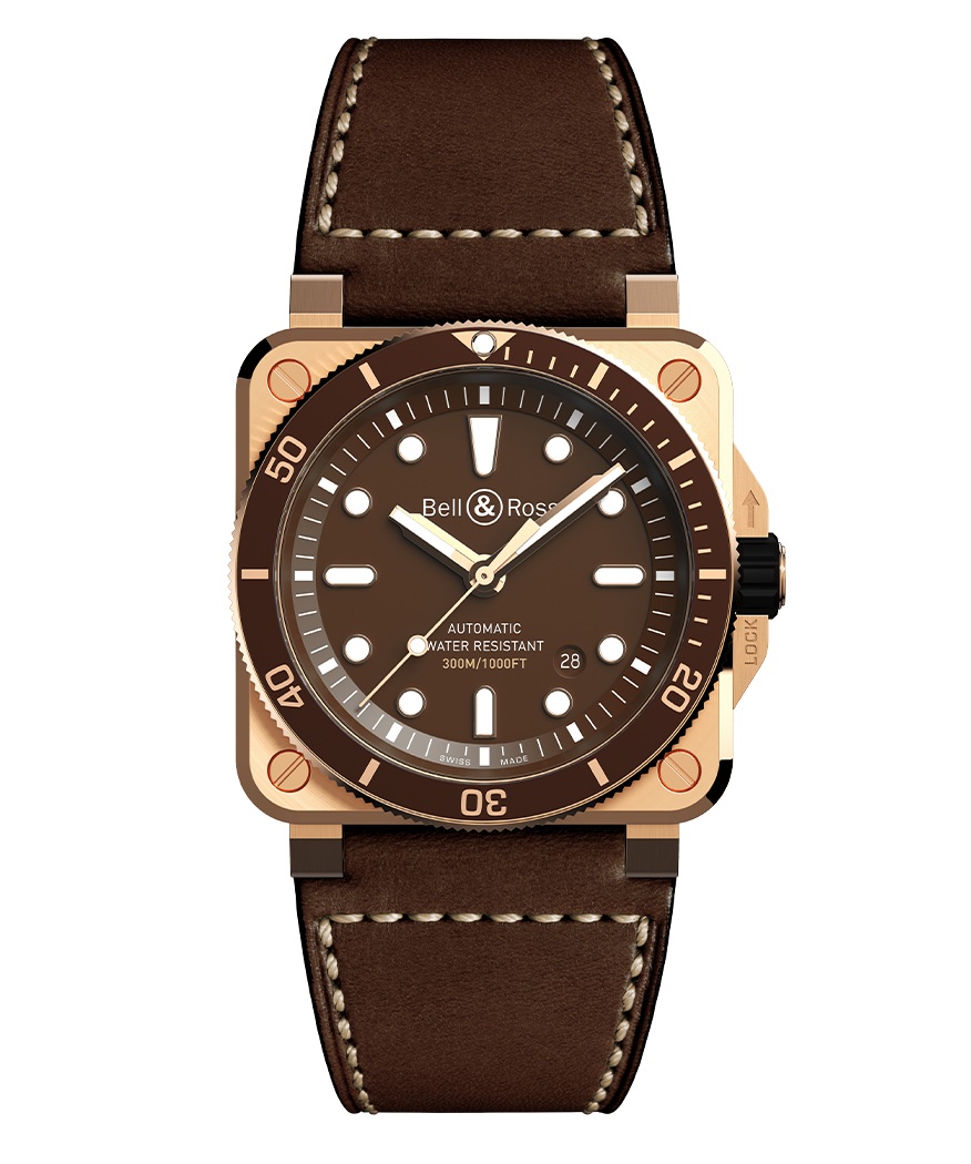 Bell & Ross Watch BR-03 diver brown bronze BR0392-D-BR-BR/SCA