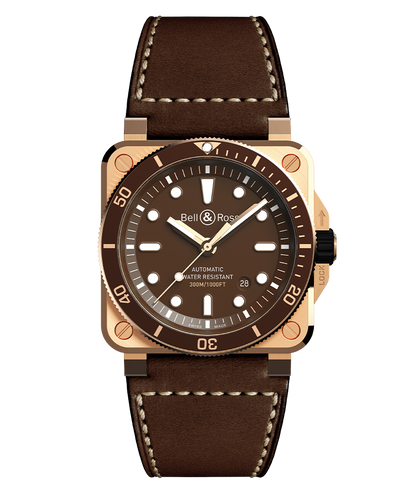Bell & Ross Watch BR-03 diver brown bronze BR0392-D-BR-BR/SCA