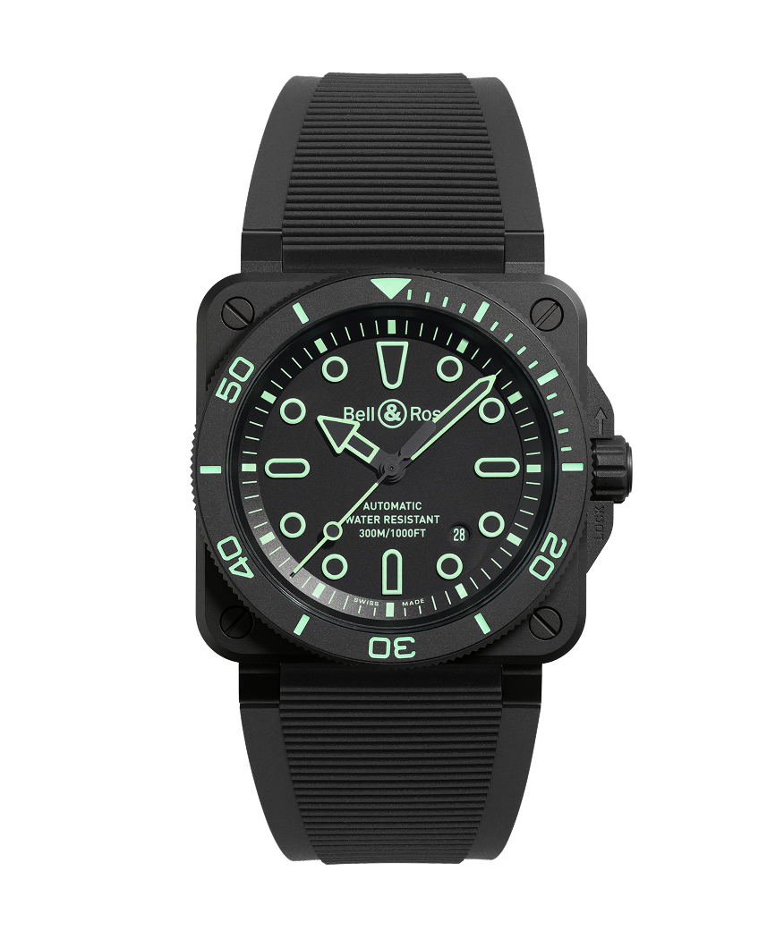 Bell & Ross Montre BR-03  Diver Lum Outline BR03A-D-OL-CE/SRB
