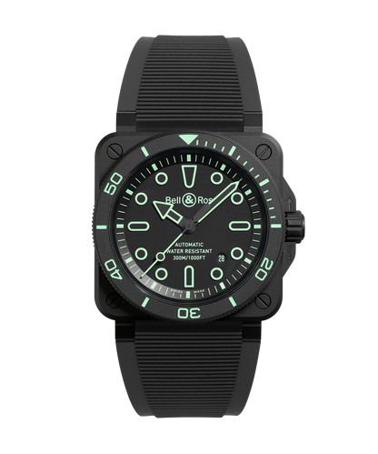 Bell & Ross Montre BR-03  Diver Lum Outline BR03A-D-OL-CE/SRB