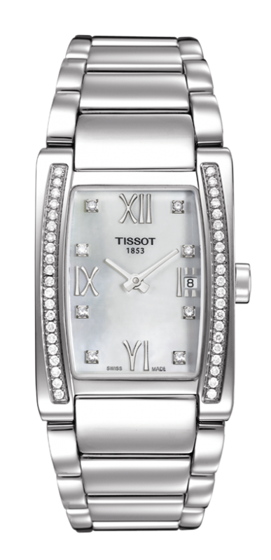 Tissot Generosi-T White Mother Of Pearl Dial T007.309.11.116.01 Ladies Watch