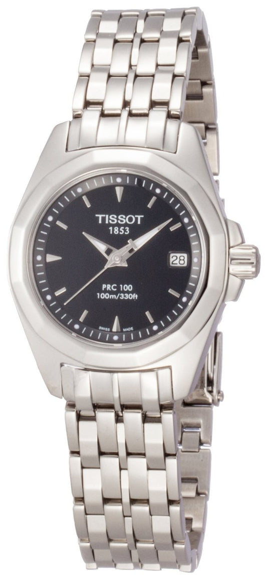 Tissot PRC 100 Black Dial T008.010.11.051.00 Ladies Watch