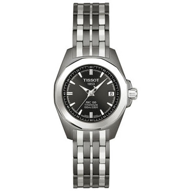 Tissot PRC 100 Titanium Anthracite Dial T008.010.44.061.00 Ladies Watch