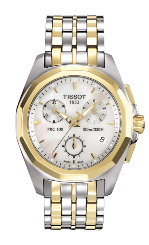 Tissot PRC 100 White Mother of Pearl Dial T008.217.22.111.00 Ladies Watch