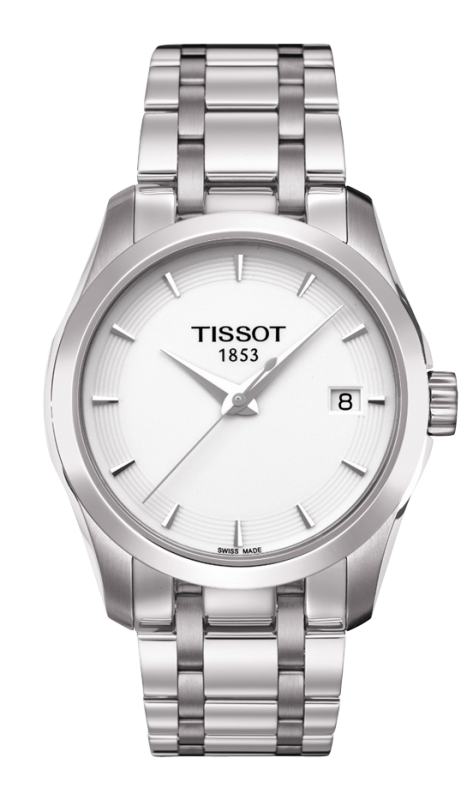 Tissot Couturier White Dial T035.210.11.011.00 Ladies Watch