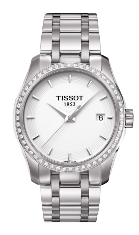 Tissot Couturier White Dial T035.210.61.011.00 Ladies Watch