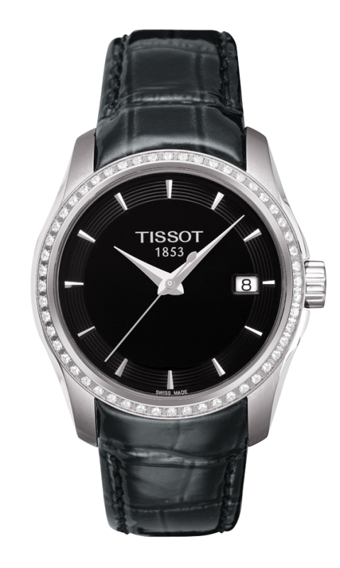 Tissot Couturier Black Dial T035.210.66.051.00 Ladies Watch