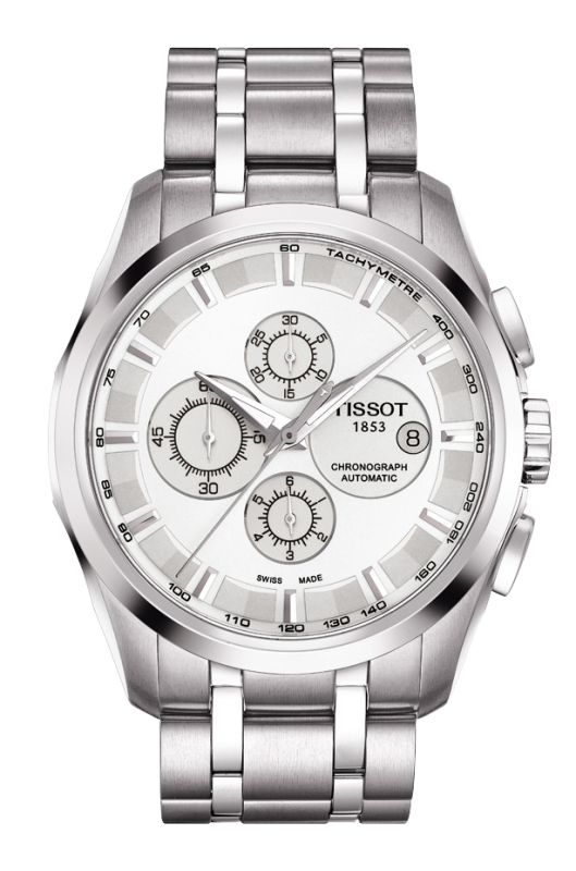 Tissot Couturier Chronograph Silver Dial T035.627.11.031.00 Men's Watch