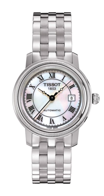 Tissot Bridgeport White Mother Of Pearl Dial T045.207.11.113.00 Ladies Watch