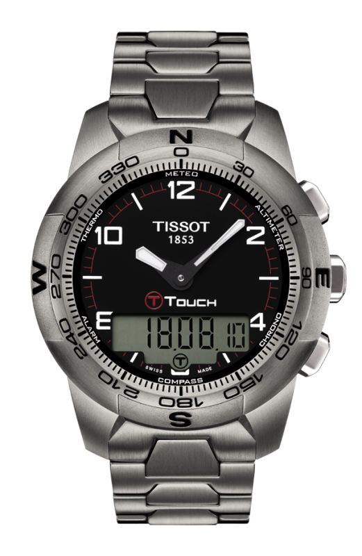 Tissot T-Touch II Black Dial T047.420.44.057.00 Men's Watch