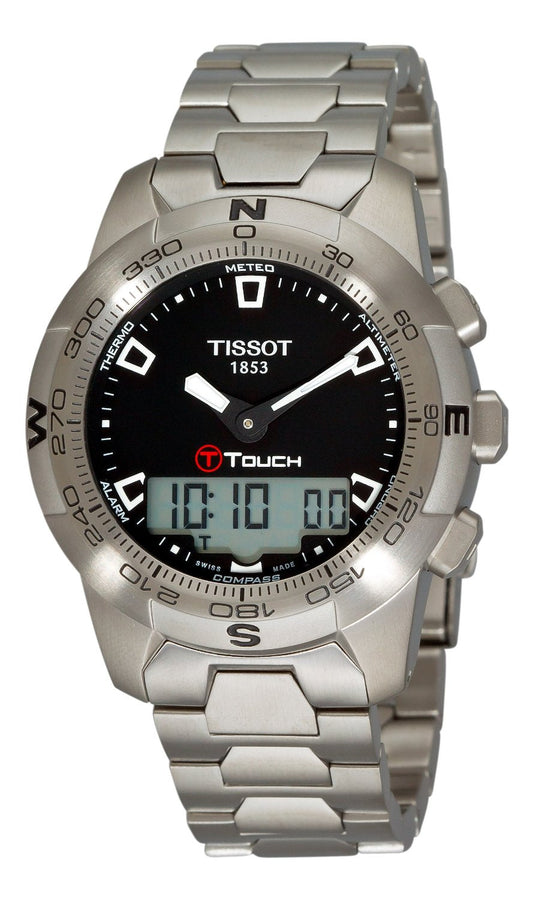 Tissot T-Touch II Digital Multi Function Black Dial T0474201105100 Men's Watch