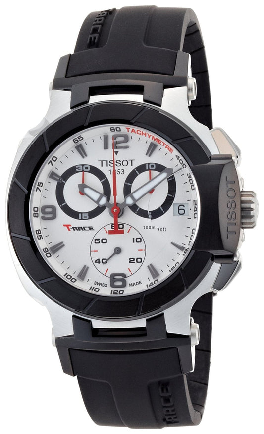 Tissot T-Race Chronograph White Dial T0484172703700 Men's Watch