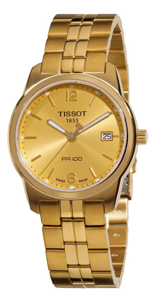 Tissot PR100 Gold Dial T049.410.33.027.00 Men's Watch