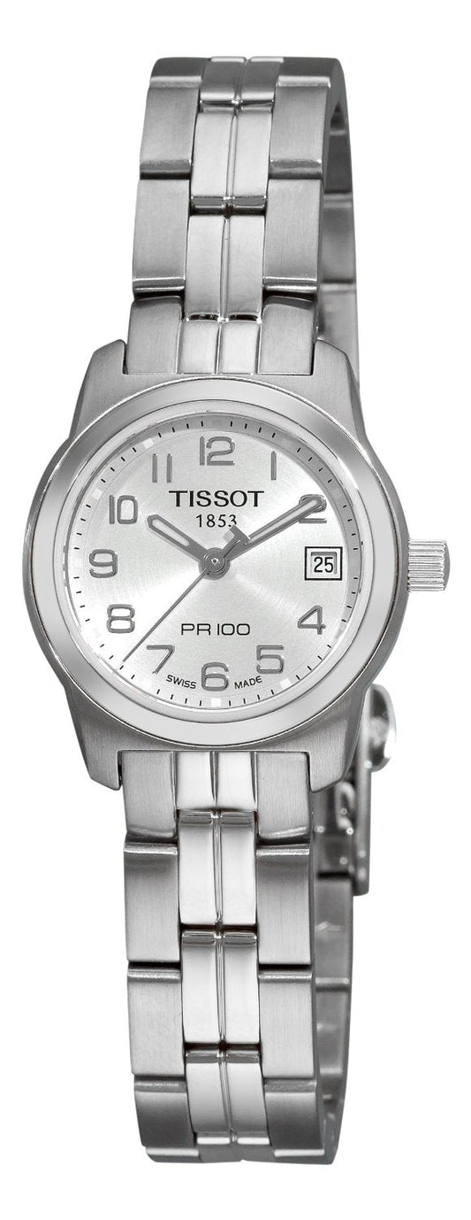 Tissot PR 100 Arabic Numeral Silver Dial T0492101103200 Ladies Watch