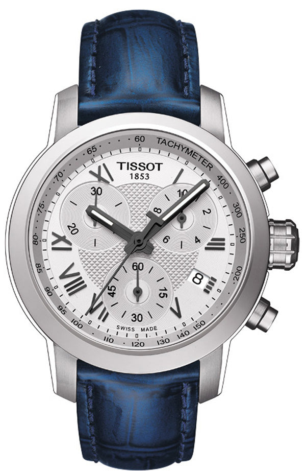 Tissot PRC 200 Chronograph Silver/White Dial T0552171603300 Ladies Watch