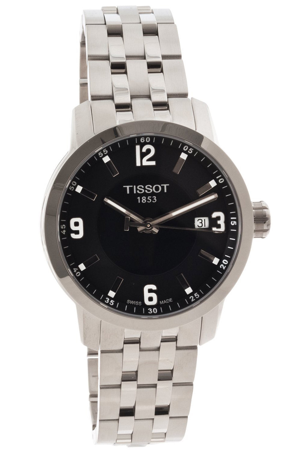 Tissot PRC 200 Stainless Steel Sport Black Dial T0554101105700 Men's Watch