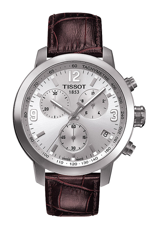 Tissot PRC 200 Chronograph Silver Dial T0554171603700 Men's Watch