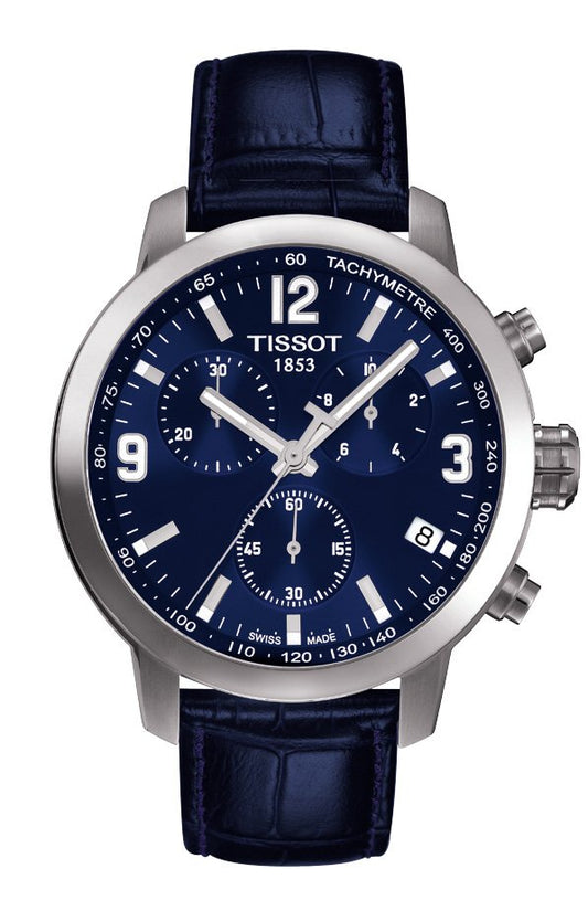 Tissot PRC 200 Chronograph Blue Dial T0554171604700 Men's Watch