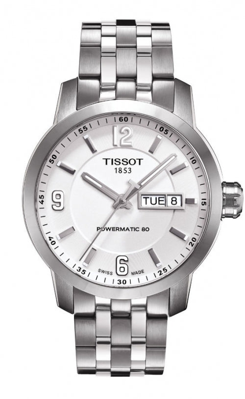 Tissot PRC200 Powermatic 80 Silver Dial T0554301101700 Men's Watch